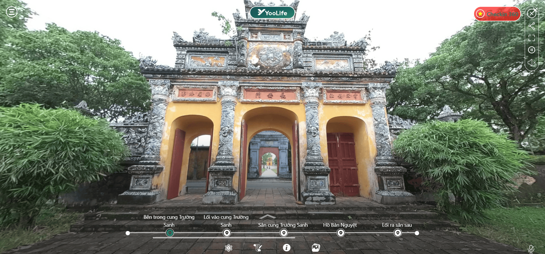Cung Trường Sinh được ảo hoá trên ứng dụng YooLife