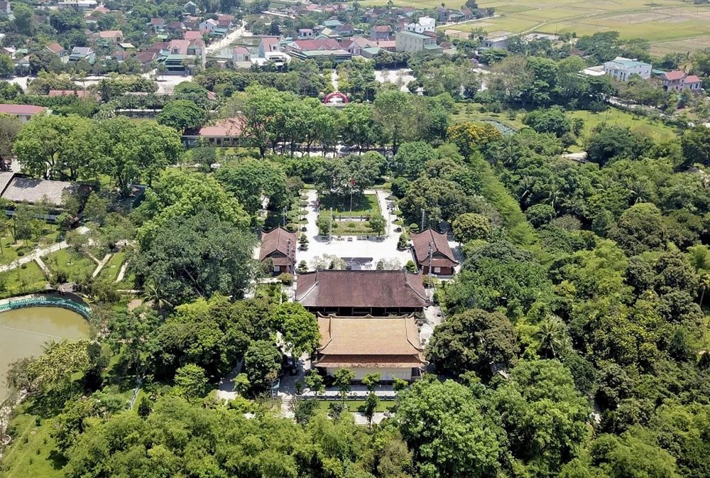 Toàn cảnh khu di tích lịch sử Kim Liên