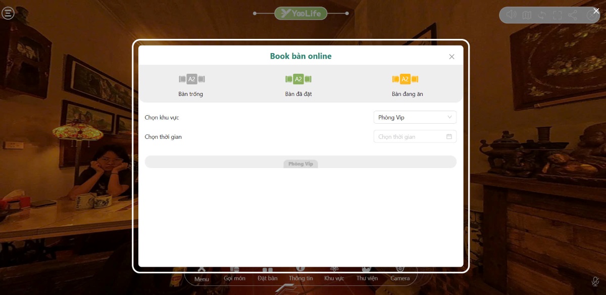 Trải nghiệm đặt món trên ứng dụng YooLife