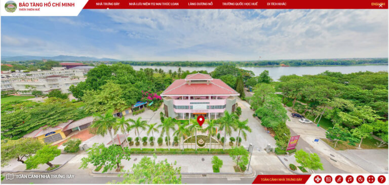 Toàn cảnh Bảo tàng Hồ Chí Minh - Thừa Thiến Huế trên nền tảng số