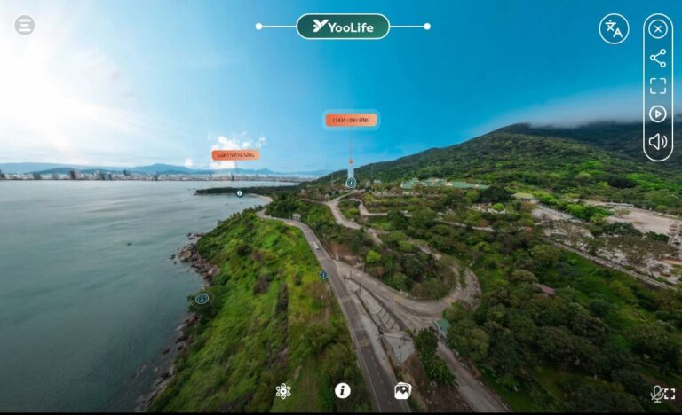 Với công nghệ thực tế ảo trên YooLife, toàn bộ bán đảo Sơn Trà được tái hiện chân thực đến từng chi tiết