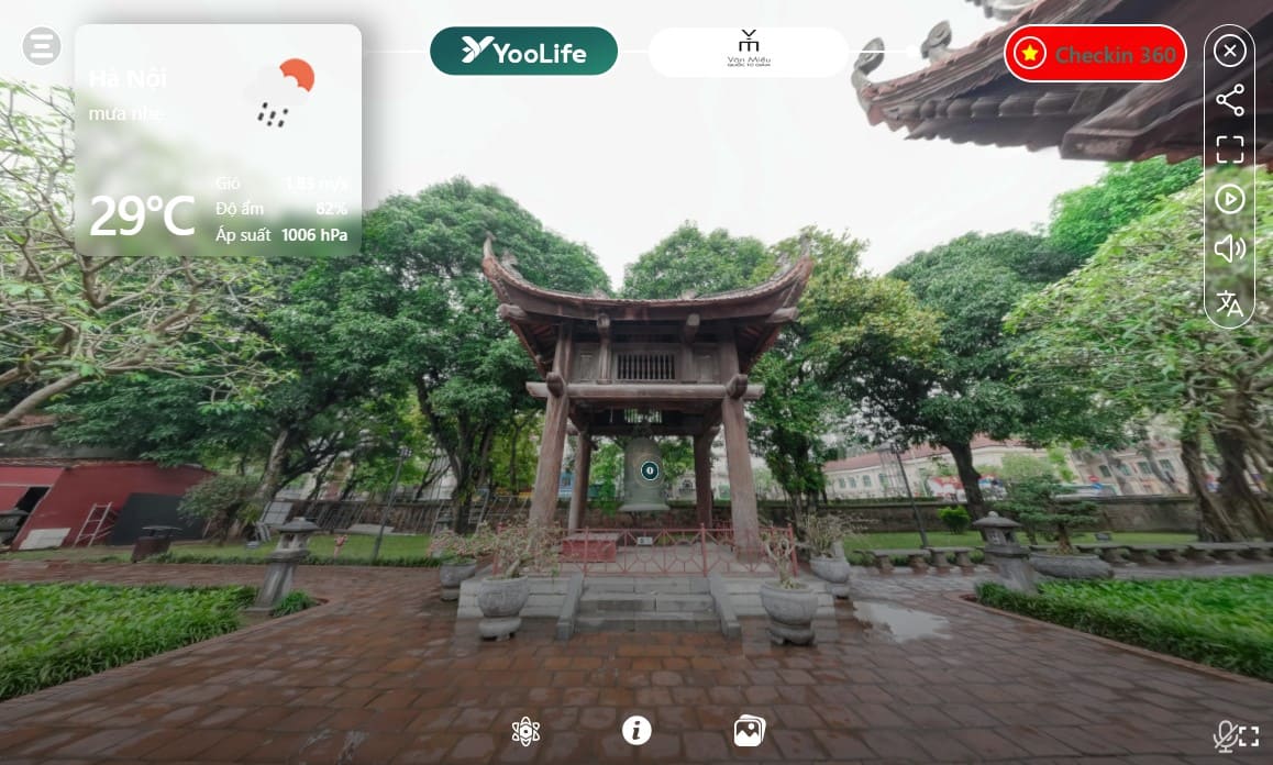 Trải nghiệm không gian thực tế ảo VR360
