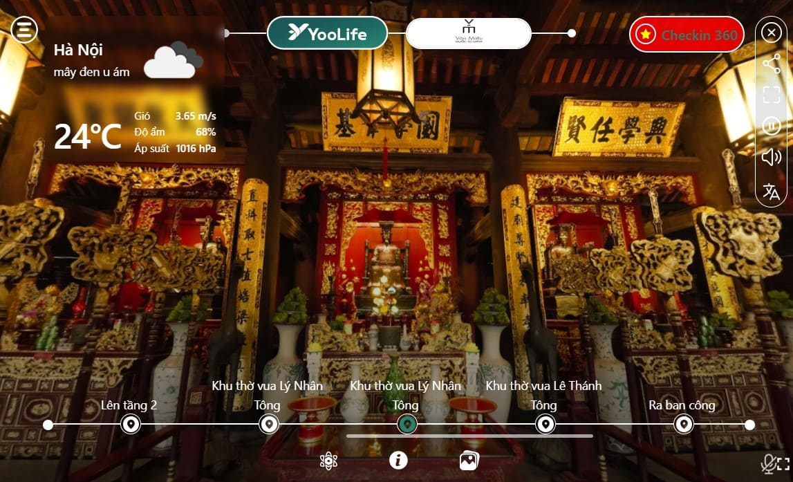 Trải nghiệm không gian 360 chân thực, sinh động