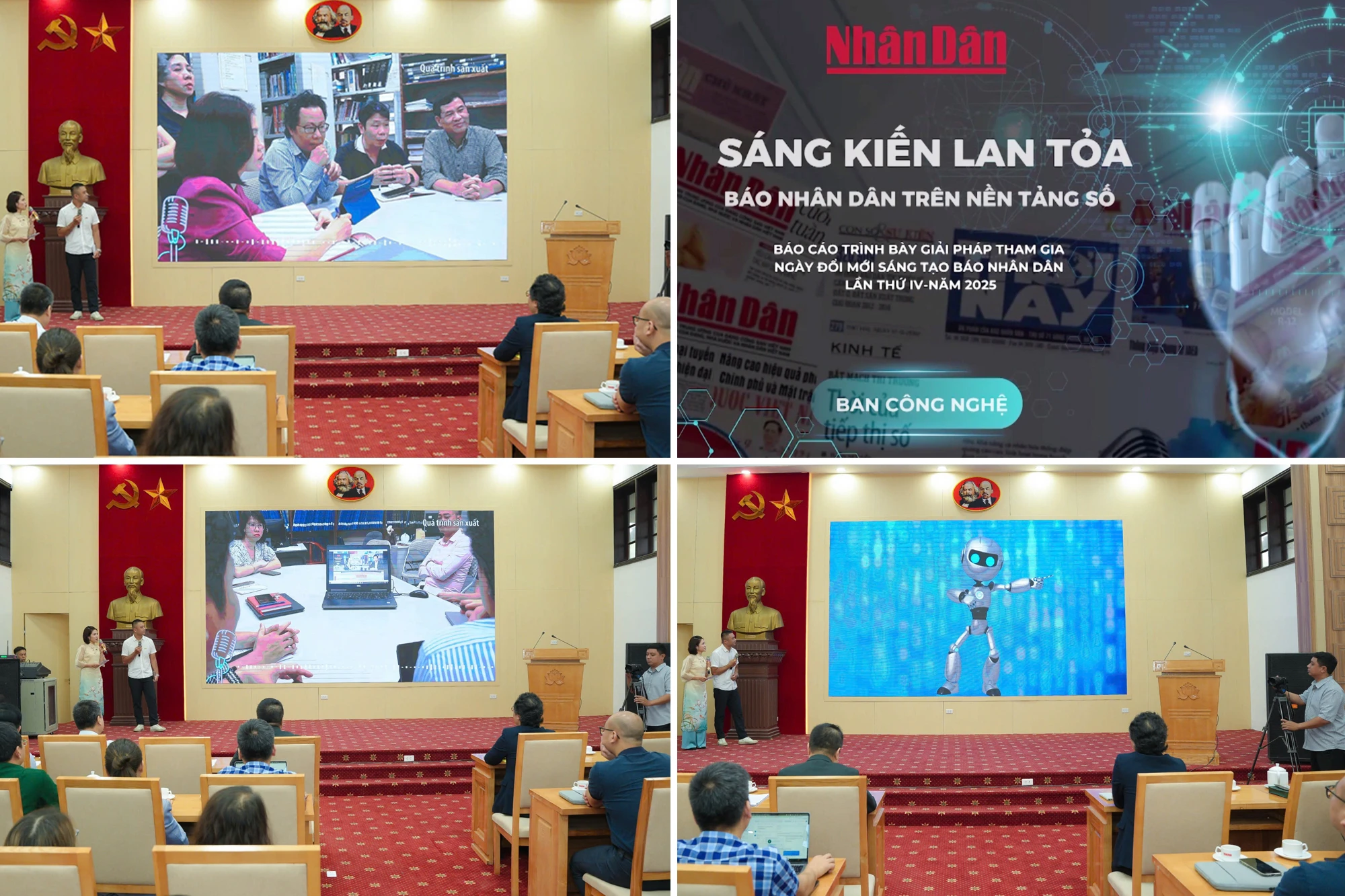 Phần thuyết trình sáng kiến, ý tưởng đổi mới sáng tạo của Ban Công nghệ.