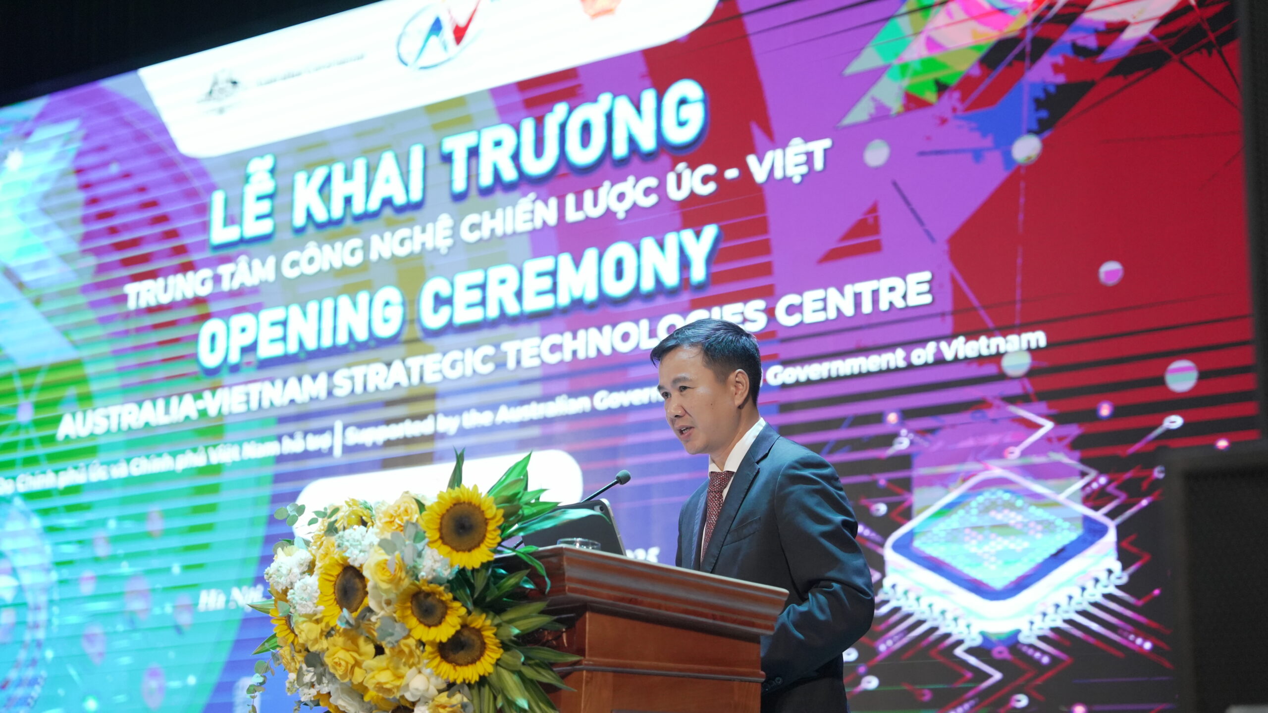 Ông Bùi Thế Duy - Thứ trưởng Bộ Khoa học và Công nghệ Việt Nam phát biểu tại sự kiện