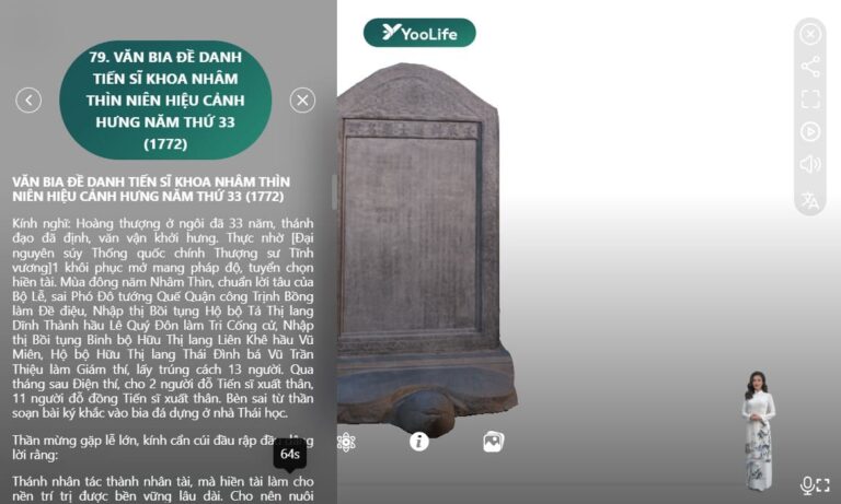 Khám phá không gian văn bia tiến sĩ số 360 độ sống động