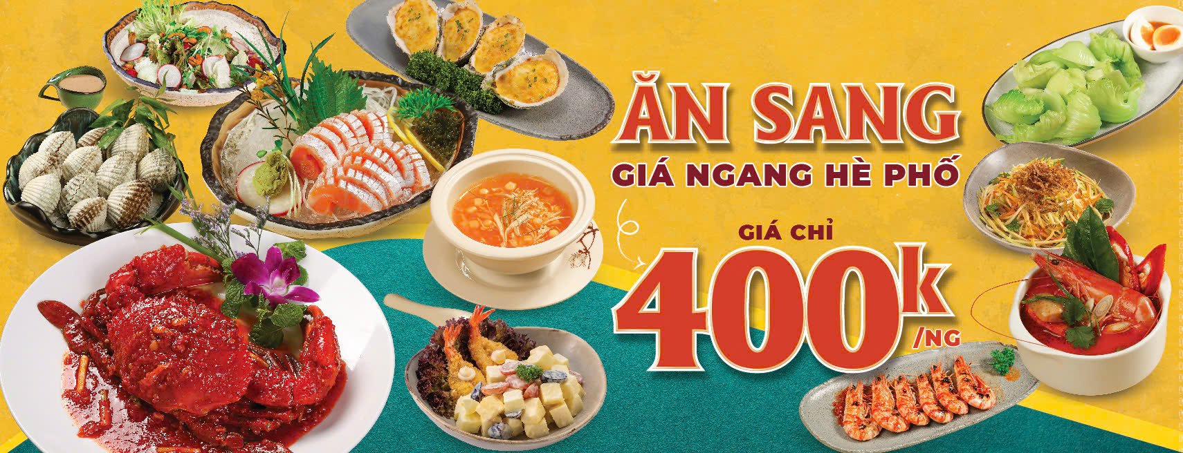 Thực đơn phong phú – Tinh hoa hải sản bốn phương