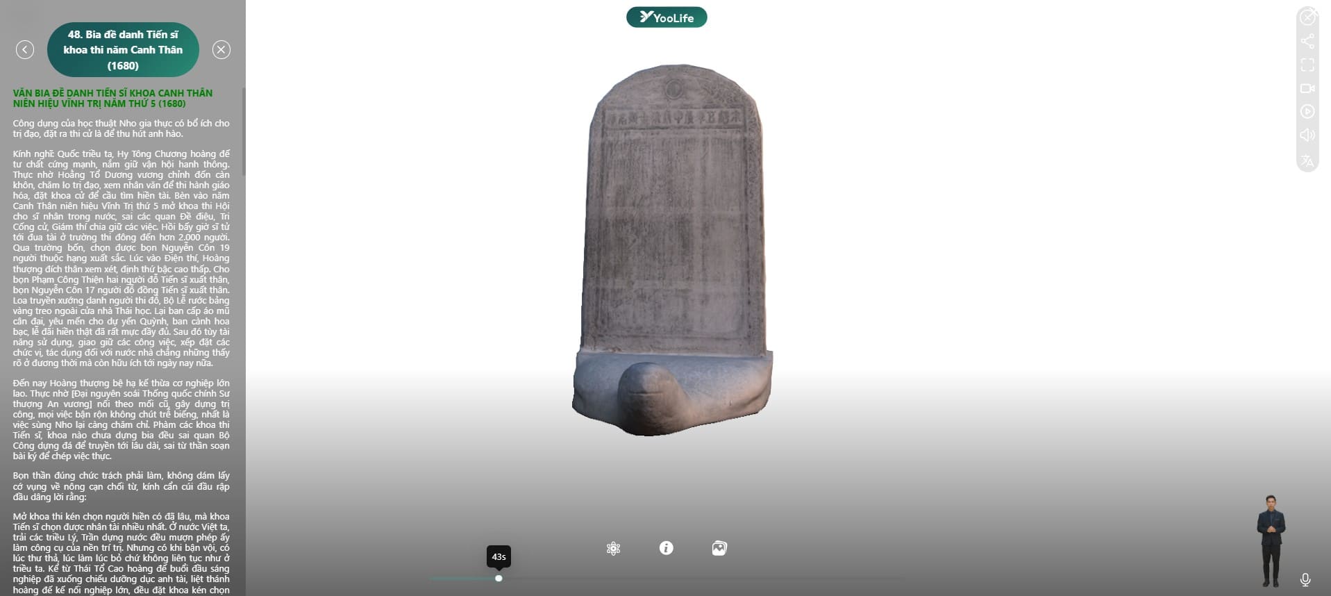 Từ hiện vật đến giá trị của bia đá tiến sĩ Canh Thân 1680