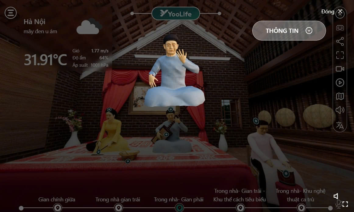 Mô hình 3D chi tiết – Dựng lại không gian văn hóa truyền thống