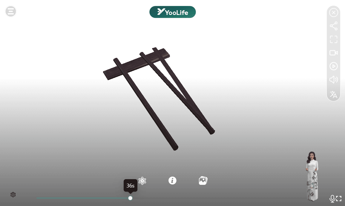 YooLife ứng dụng công nghệ 3D nhằm phục dựng chi tiết hình dáng và cấu trúc của bộ nhạc cụ này.