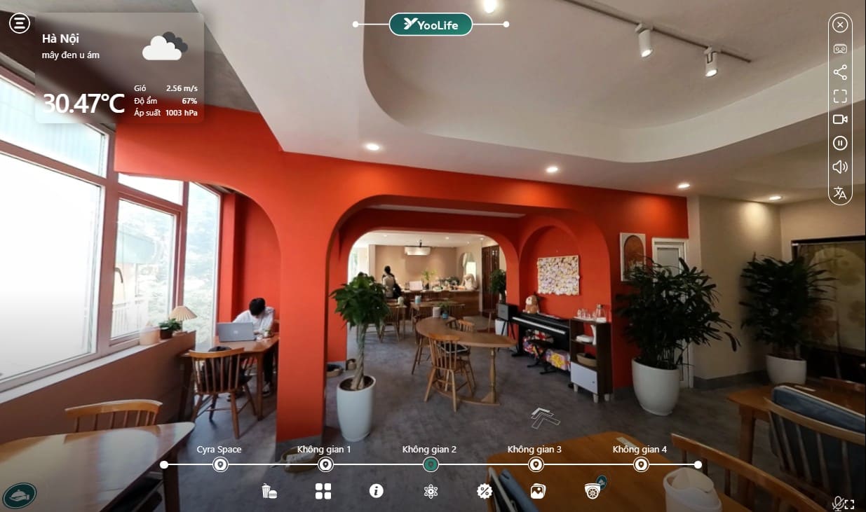 Không Gian Cyra Space – View Cao Ốc Ngắm Phố 