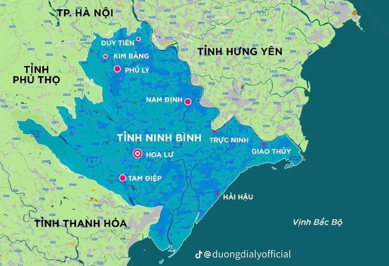 Diện mạo mới của Ninh Bình sau khi sáp nhập bản đồ mới