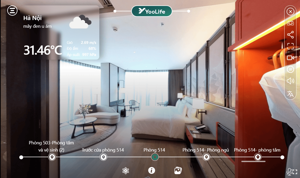 Số hóa của khách sạn Dusit Le Palais Từ Hoa chính là tính năng thuyết minh bằng trí tuệ nhân tạo.