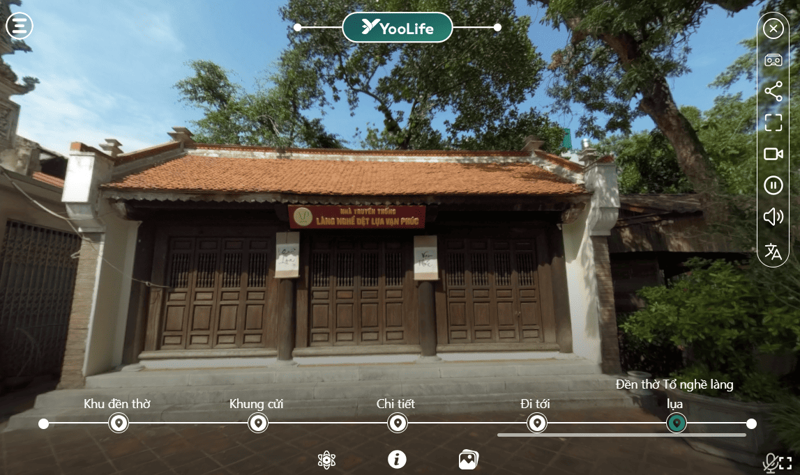 Trải nghiệm không gian đền thờ tổ Vạn Phúc sống động trên nền tảng số