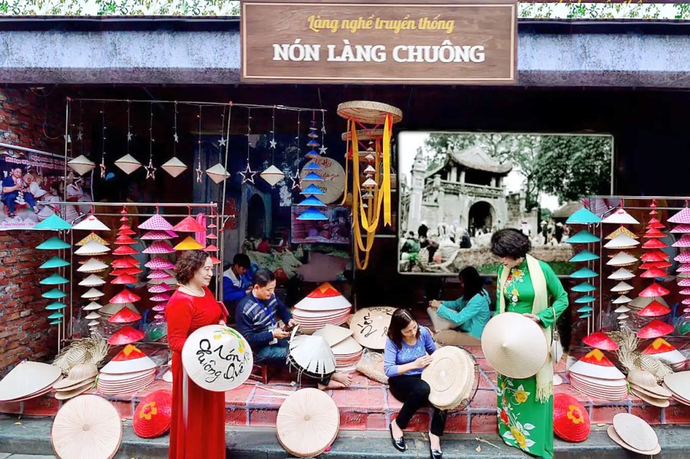 Làng lụa Vạn Phúc (phường Vạn Phúc, quận Hà Đông) vẫn giữ được không gian văn hóa riêng – nơi tiếng khung cửi vang vọng suốt bao đời và những thước lụa óng mềm tiếp tục ra đời mỗi ngày. V