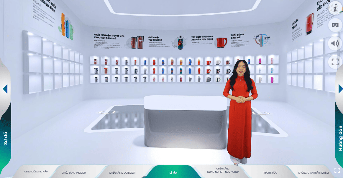 Showroom thực tế ảo là không gian trưng bày sản phẩm được số hóa bằng công nghệ VR360,