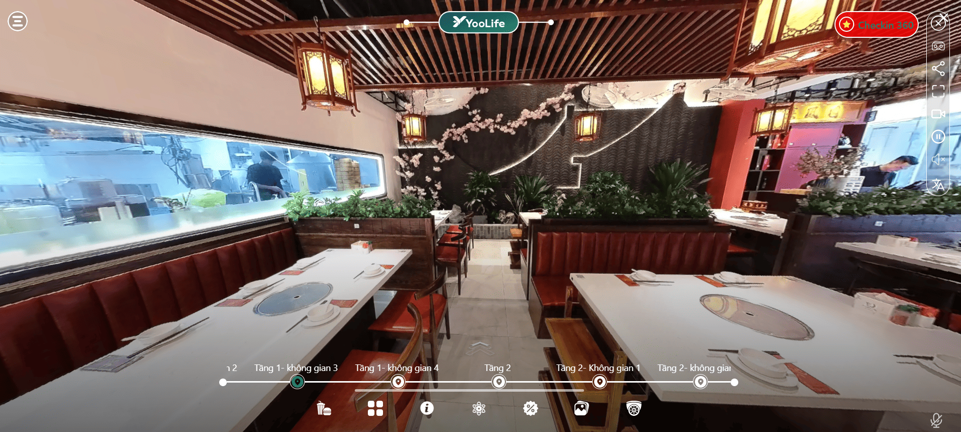 Vr360 nhà hàng – Không gian đã hoàn thiện