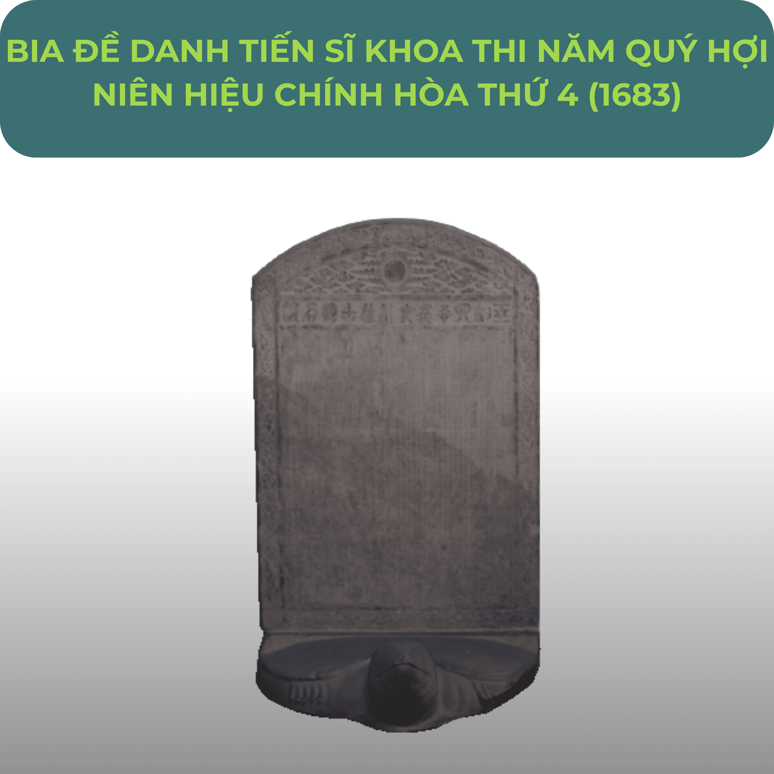 Người được giao soạn bài văn bia cho khoa thi Quý Hợi năm 1683 là Phạm Công Trứ