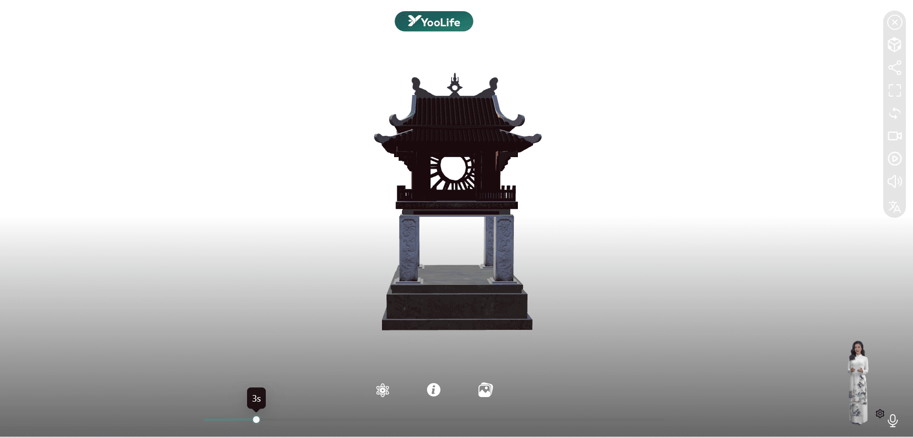 Công nghệ 3D, tái hiện Khuê Văn Các sinh động trên nền tảng số.
