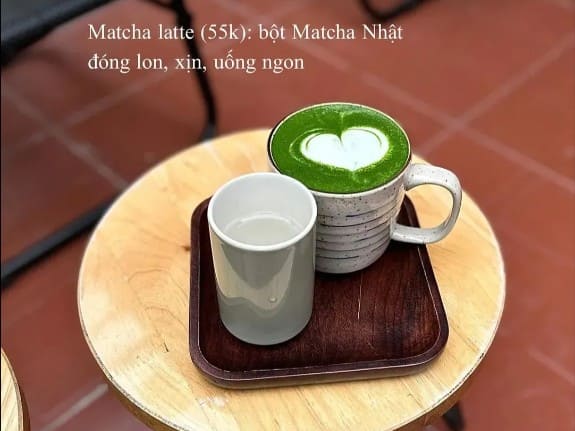 Matcha latte – món best seller tại quán