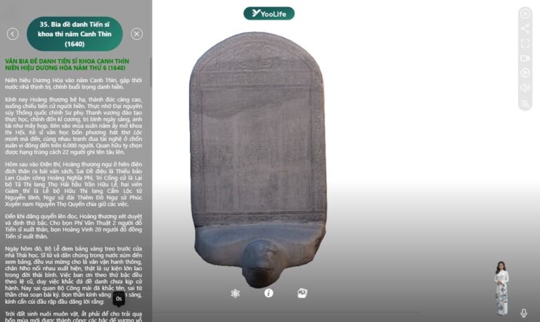 Nghệ thuật điêu khắc bia danh Tiến sĩ khoa thi năm Canh Thìn (1640)