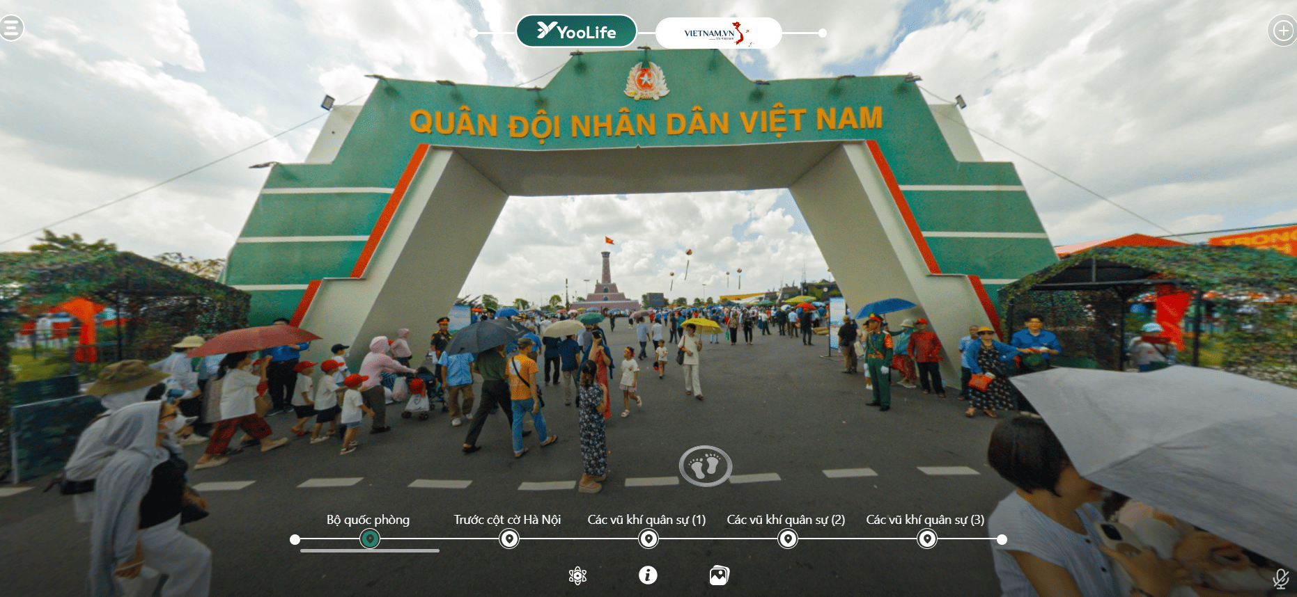 Chiêm ngưỡng toàn cảnh gian hàng Bộ Quốc phòng trên không gian số
