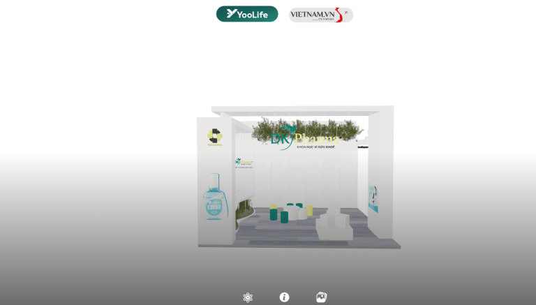 Gian hàng DK Pharma trên YooLife được tái hiện bằng công nghệ 3D hiện đại
