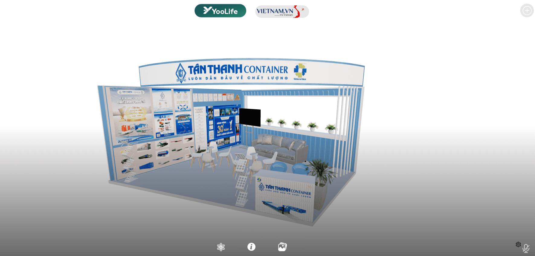 Trải nghiệm showroom container trực tuyến