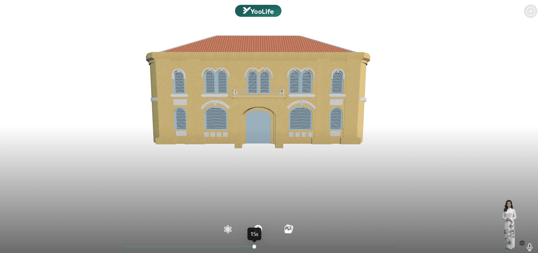 Mô hình 3D mang đến khả năng phóng to – thu nhỏ để quan sát từng chi tiết kiến trúc và hiện vật