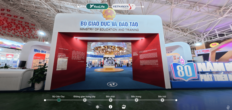 Khám phá gian hàng Bộ giáo dục trên không gian số