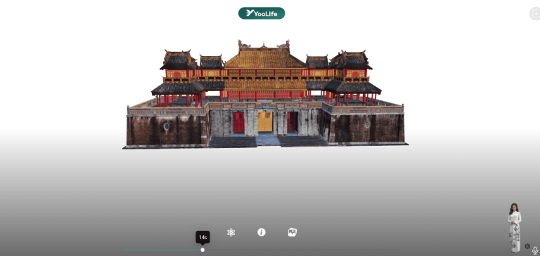 Công nghệ thực tế ảo VR360, người dùng có cảm giác như đang đứng ngay trước cổng Ngọ Môn Huế