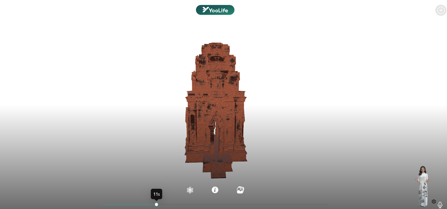 Khám phá Tháp Chăm Hòa Lai qua model 3D