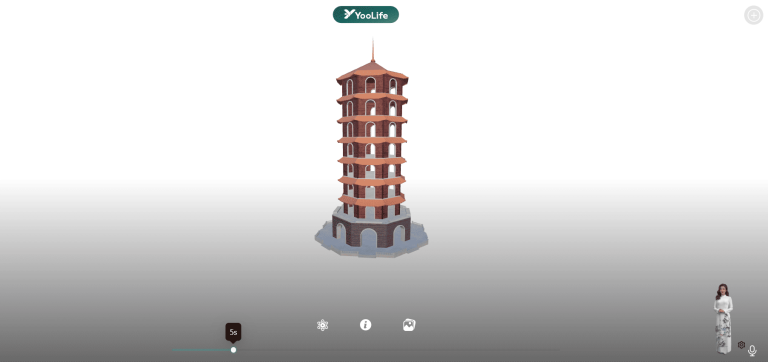 Trải nghiệm VR360 chân thực Tháp chuông Đồng Lộc
