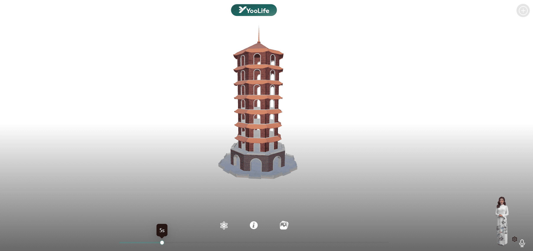 Trải nghiệm VR360 chân thực Tháp chuông Đồng Lộc