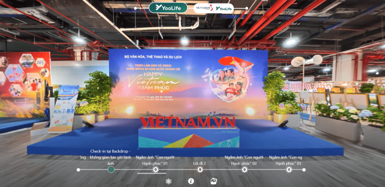 Chiêm ngưỡng toàn cảnh gian hàng Happy Việt Nam trên không gian số