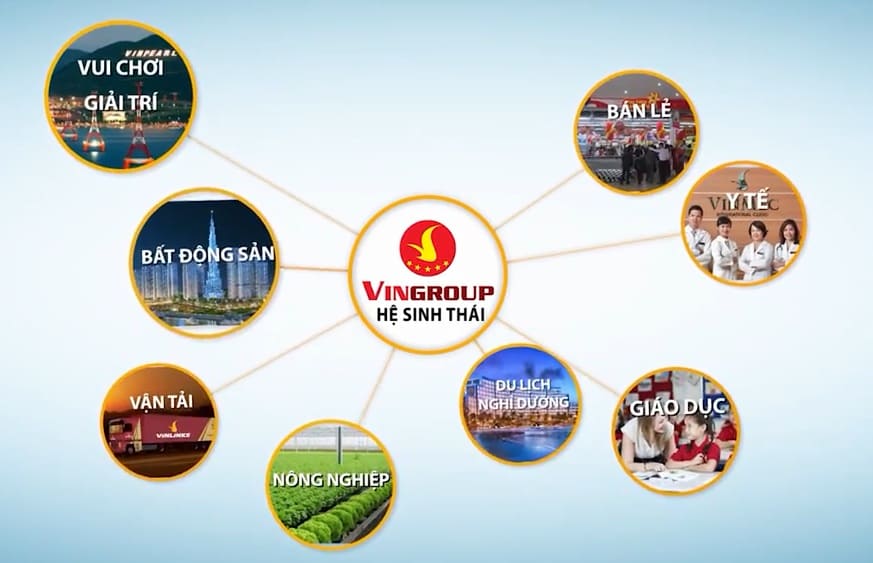 Các lĩnh vực hoạt động nổi bật của Vingroup