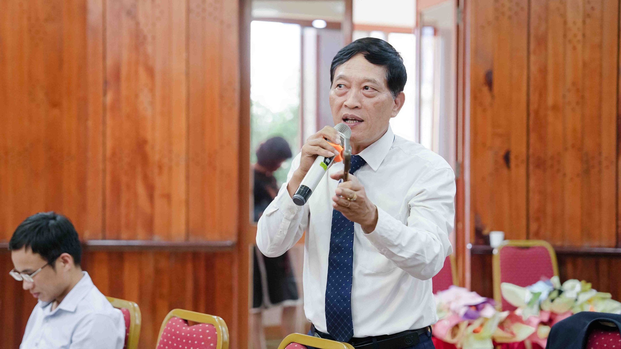 TS Trần Văn Tùng - Chủ tịch Hội Thông tin KH&CN Việt Nam phát biểu tại khóa tập huấn