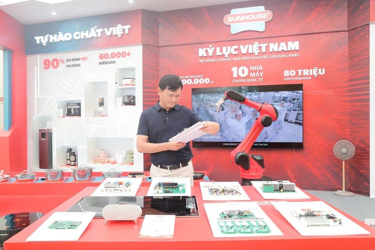Gian hàng Sunhouse tại A80 – Cảm hứng công nghệ và trải nghiệm tương tác