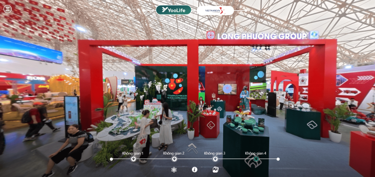 Chiêm ngưỡng gian hàng Tập đoàn Long Phương trên không gian số