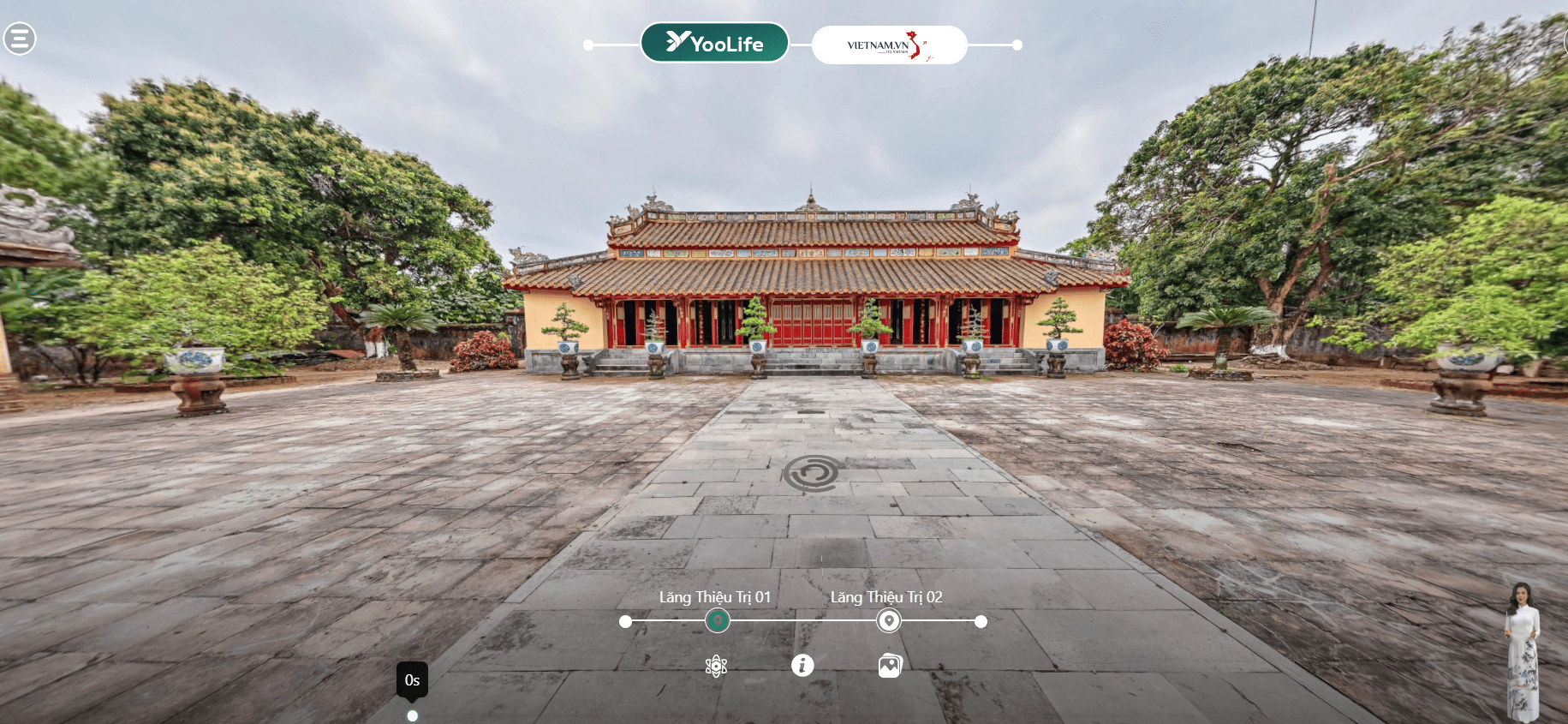 Chiêm ngưỡng lăng Thiệu Trị trên không gian số YooLife