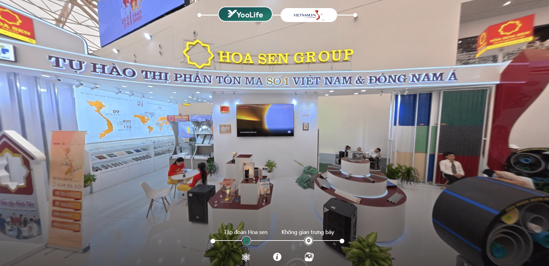 Chiêm ngưỡng gian hàng tập đoàn Hoa Sen tại triển lãm A80
