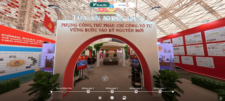 Chiêm ngưỡng tòa án nhân dân tại triển lãm A80 trên không gian số