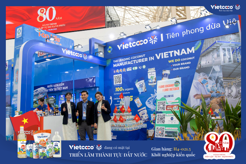 Hệ sinh thái dừa Vietcoco – từ nguồn nguyên liệu đến sản phẩm tinh tế