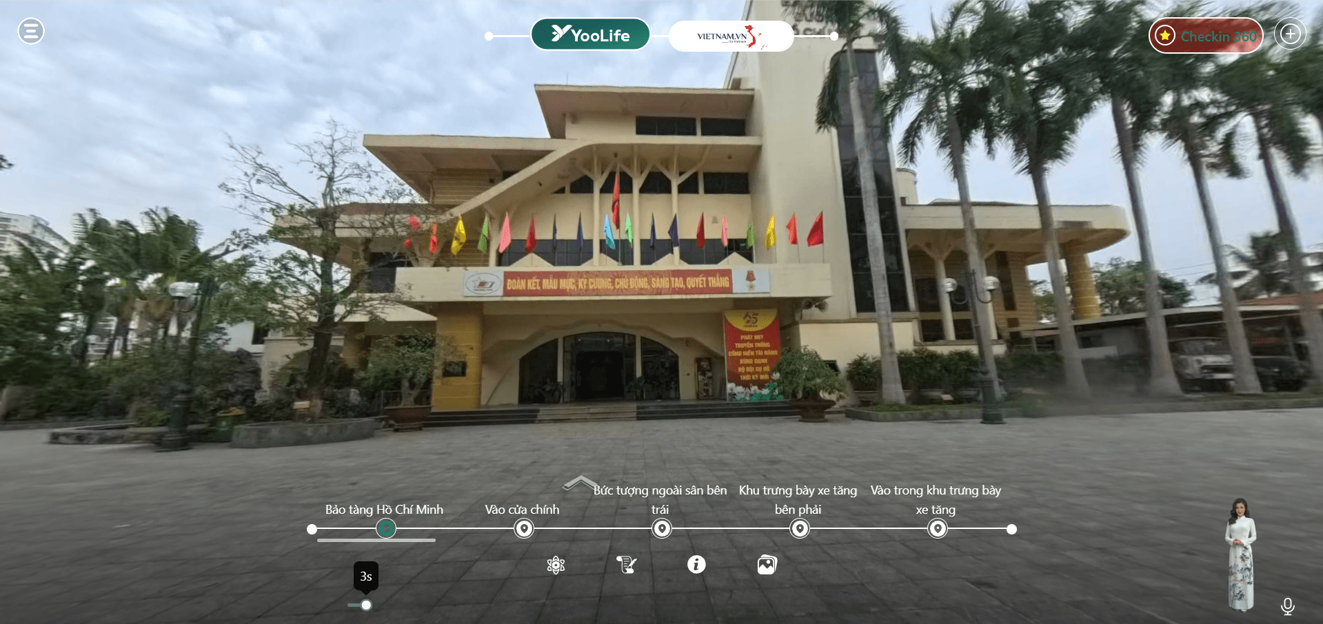 Khám phá cảnh quan bảo tàng Đường Hồ Chí Minh trên không gian số