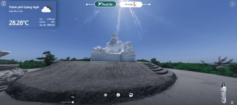 Khám phá chùa Minh Đức trên không gian số YooLife