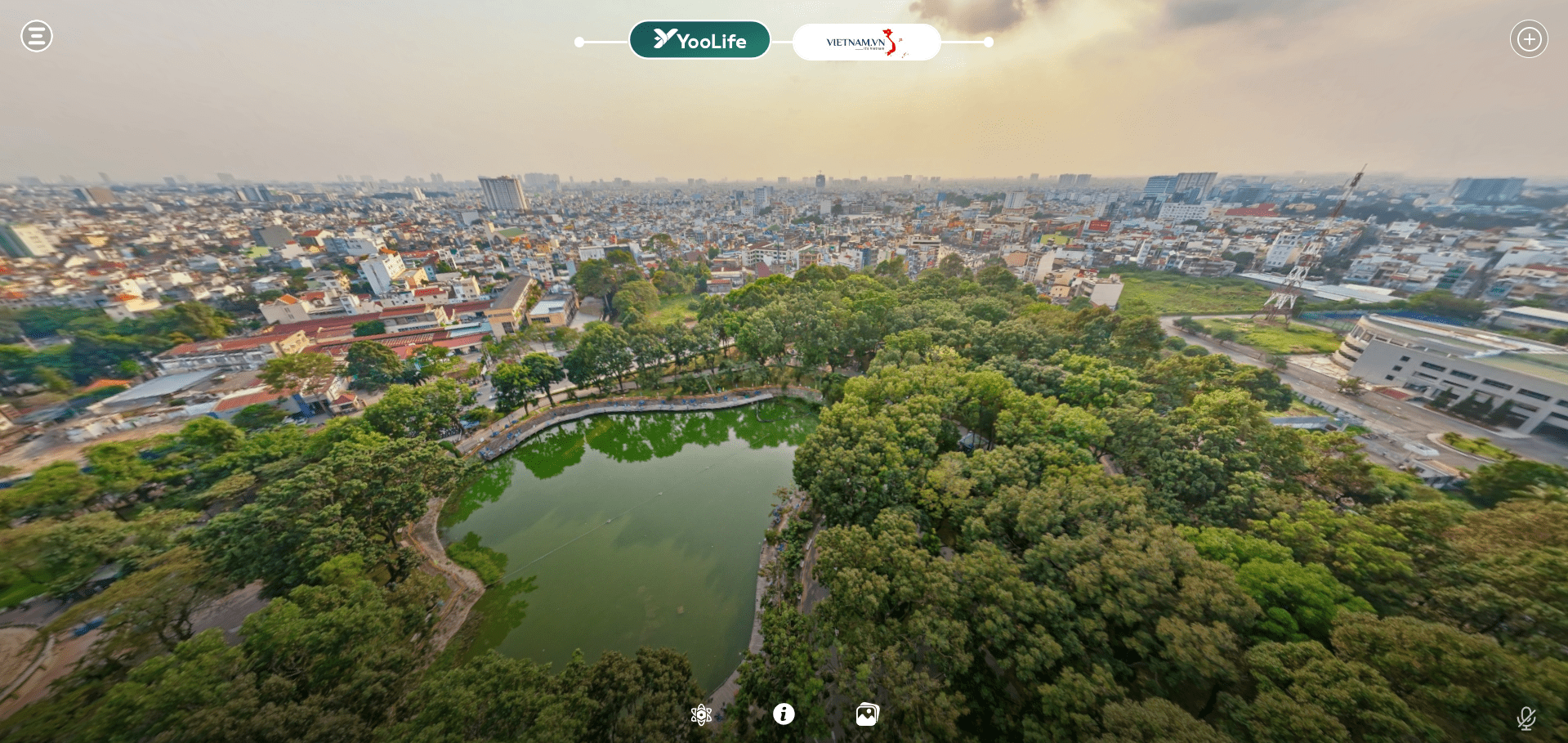 Không gian công viên Hoàng Văn Thụ trên nền tảng số