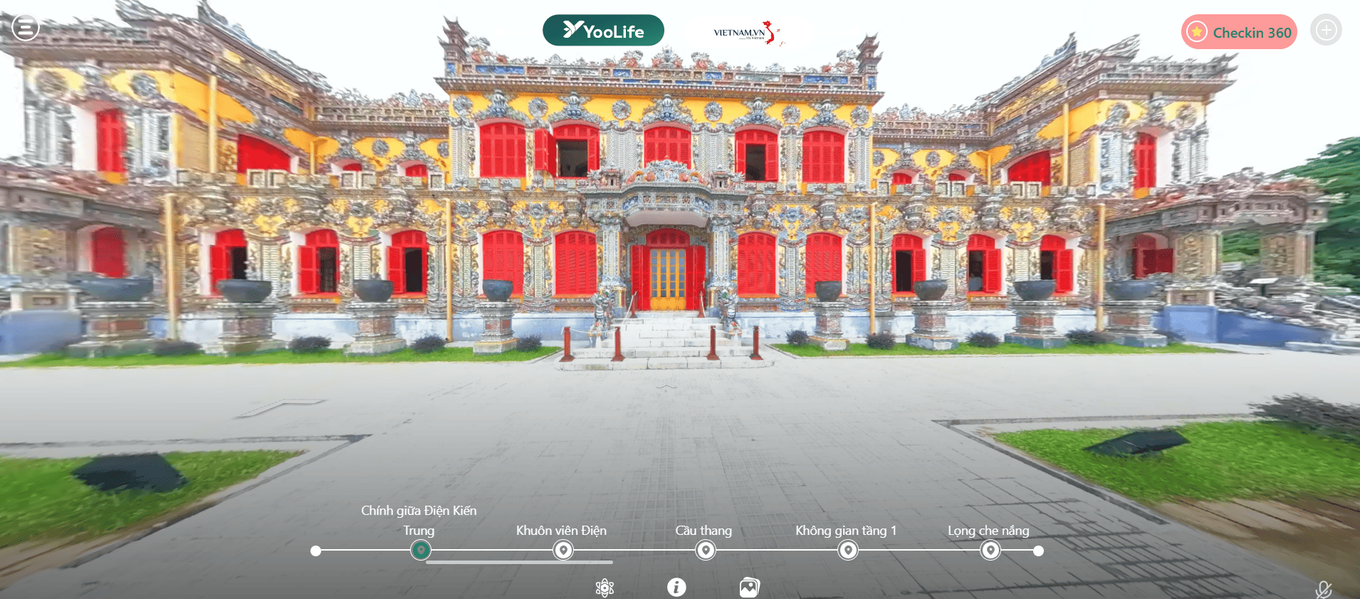 Chiêm ngưỡng không gian Điện Kiến Trung trên không gian số YooLife