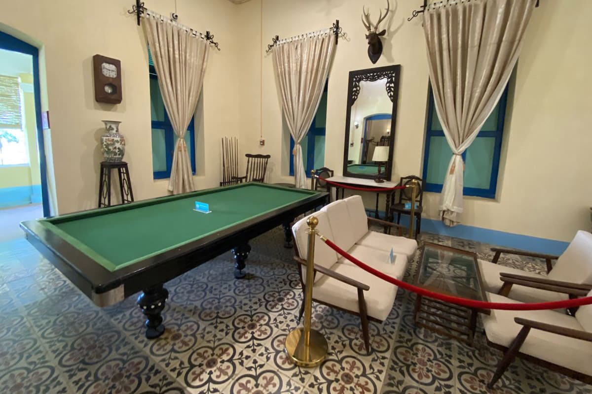 Không gian trưng bày độc đáo của dinh chúa đảo