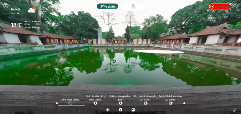 Trải nghiệm không gian Giếng Thiên Quang qua nền tảng số