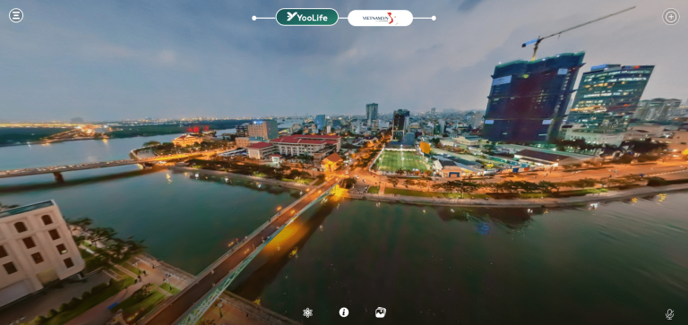 Khám phá cảnh quan kênh Bến Nghé qua không gian số